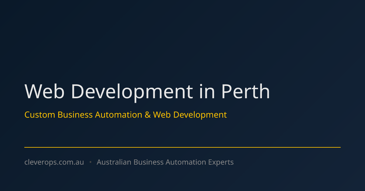 Web Development Perth | Custom Websites & Web Apps | Clever Ops