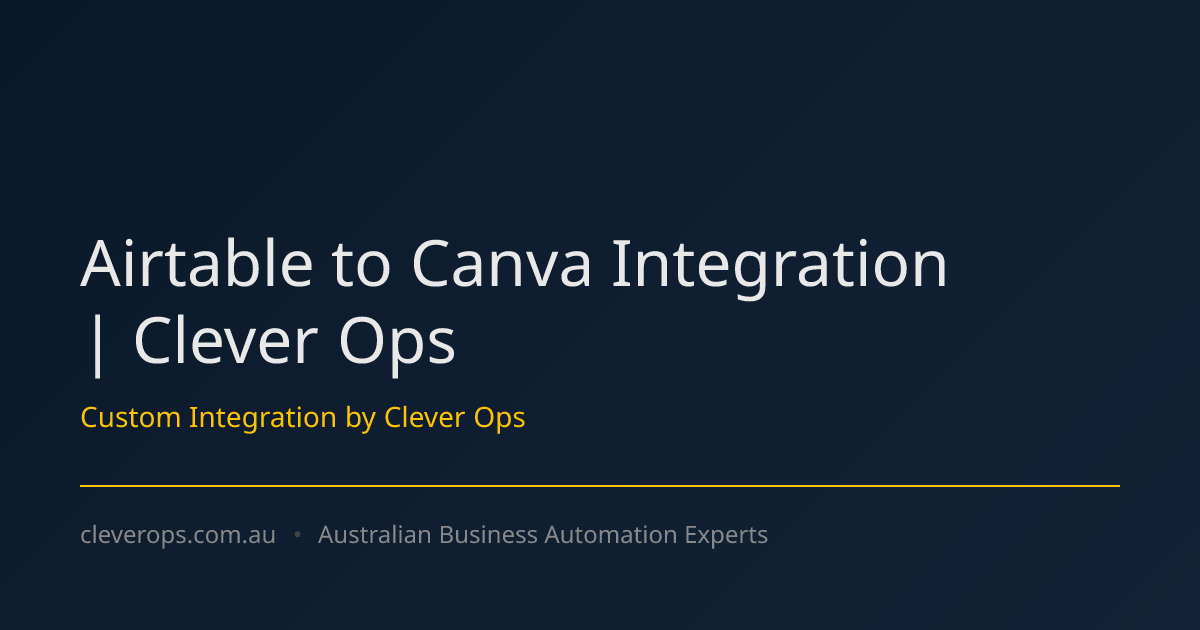 Airtable to Canva Integration | Clever Ops