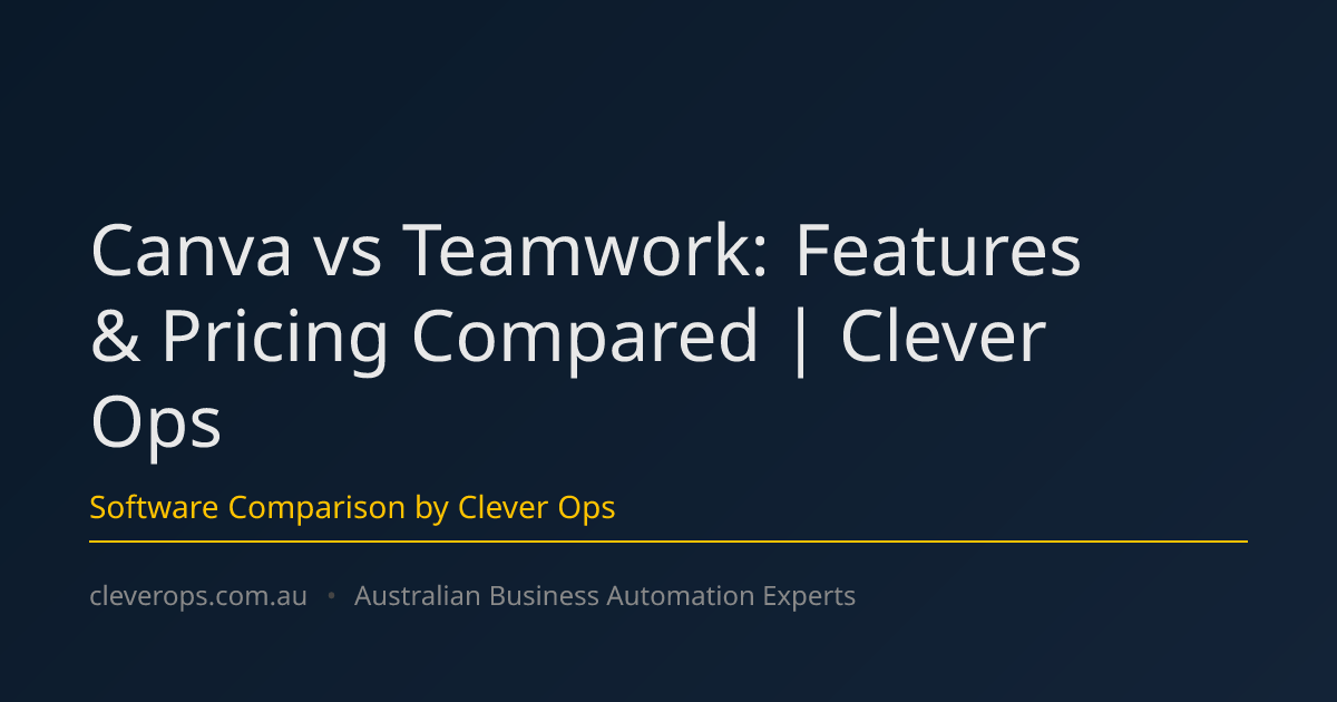 Canva vs Teamwork: Features & Pricing Compared | Clever Ops