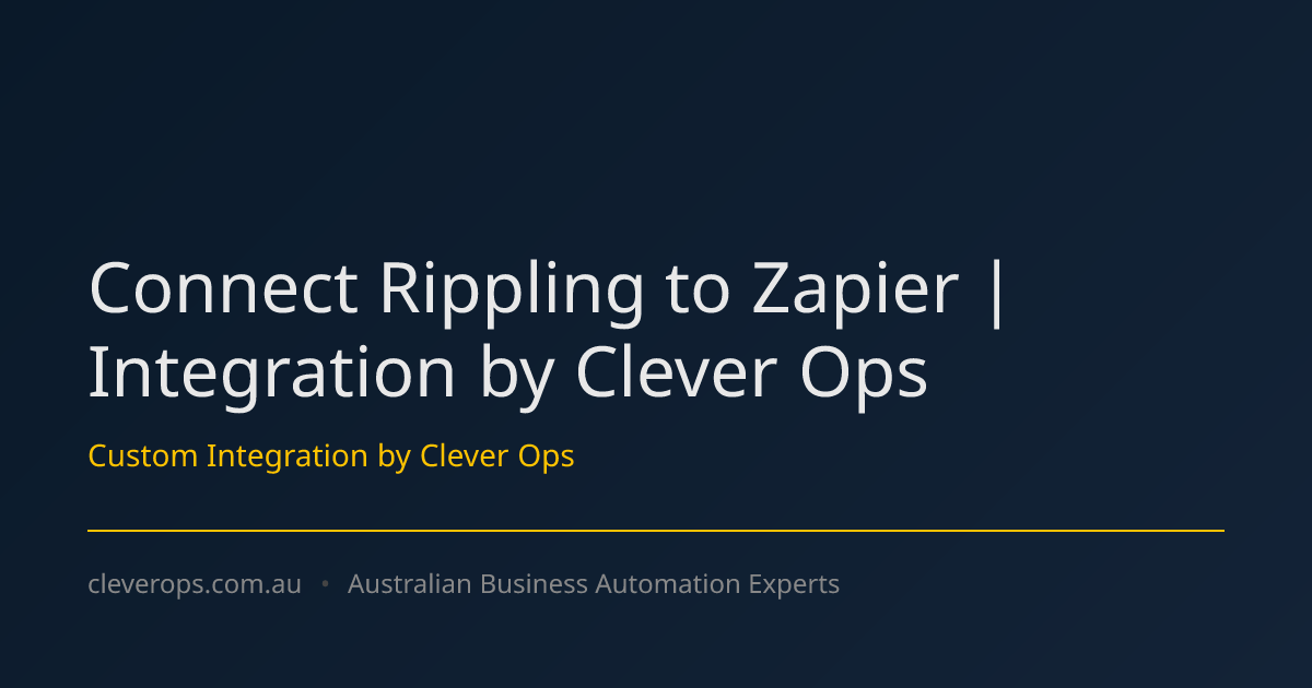 Connect Rippling to Zapier | Integration by Clever Ops