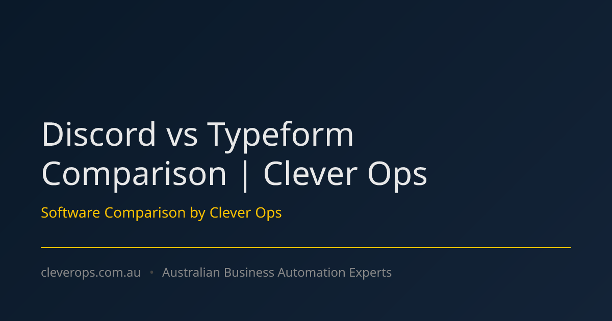 Discord vs Typeform Comparison | Clever Ops