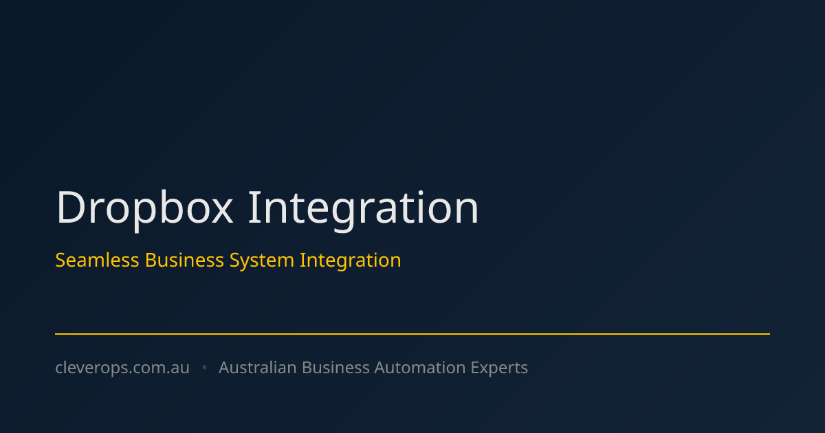 Dropbox Integration Services | Cloud Storage Automation
