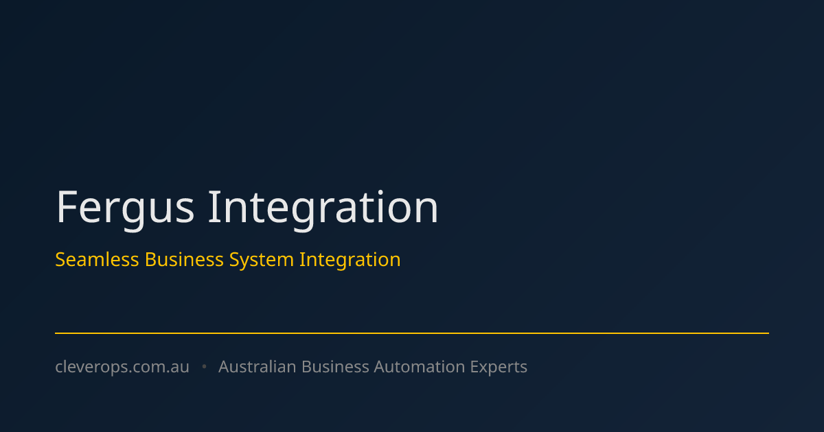 Fergus Integration Services | Connect Fergus Job Management