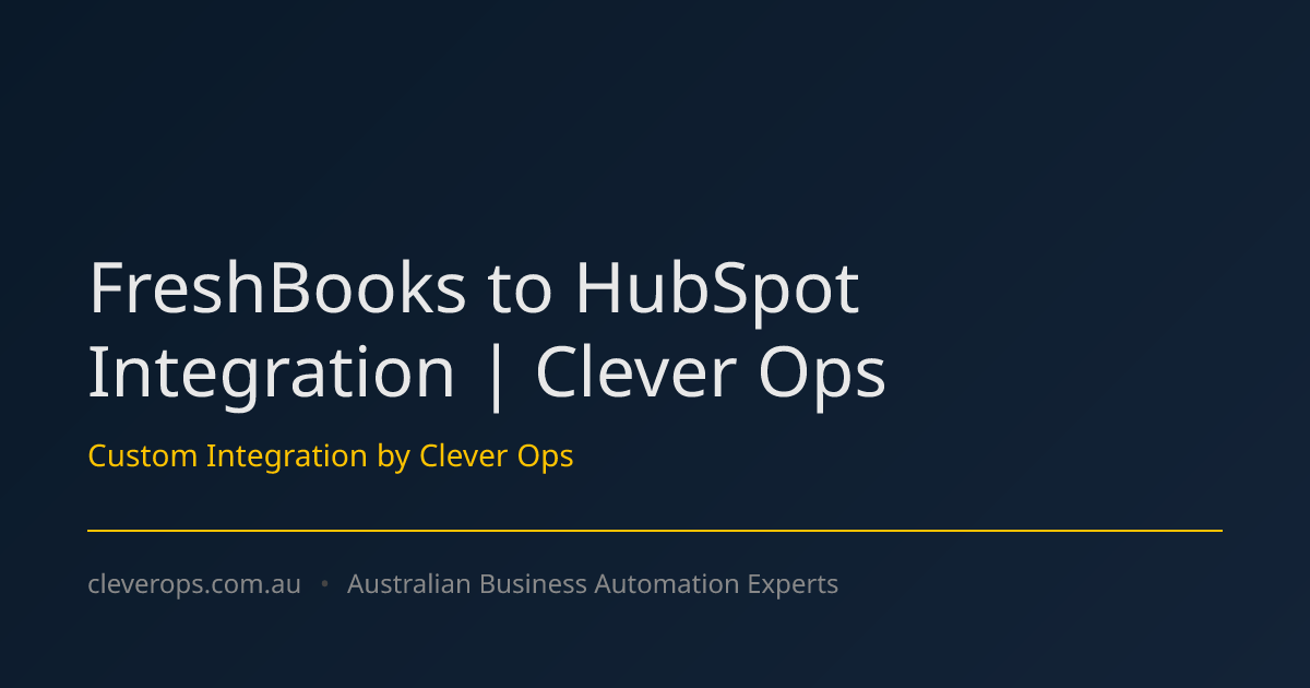 FreshBooks to HubSpot Integration | Clever Ops
