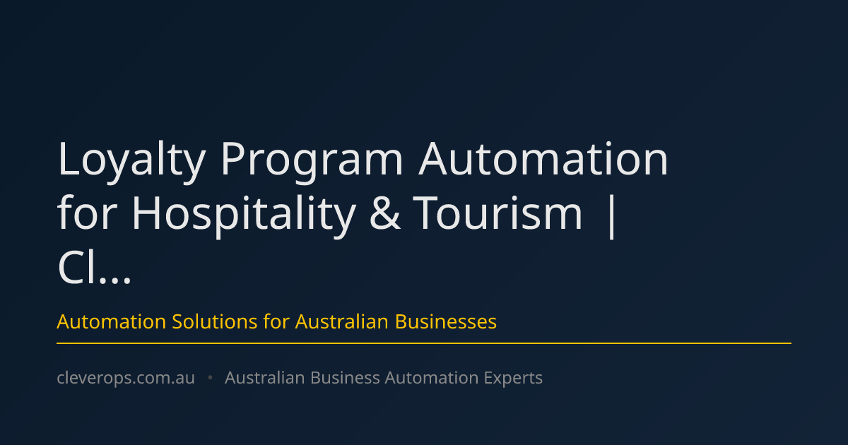 Loyalty Program Automation for Hospitality & Tourism | Cl...