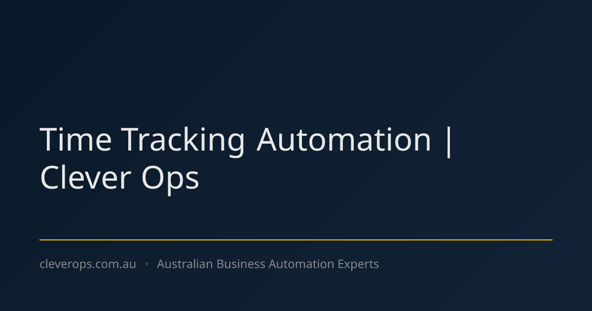 Time Tracking Automation | Clever Ops
