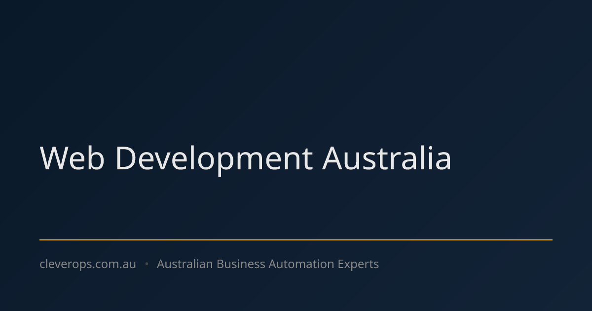 Web Development Australia - Custom Applications | Clever Ops