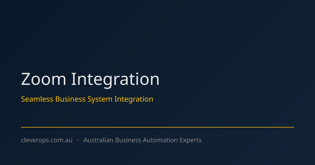 Zoom Integration Services | Video Meeting Automation