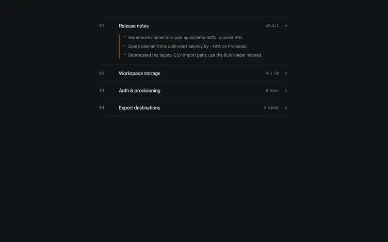 Ledger Accordion preview