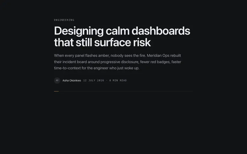 Article Header preview