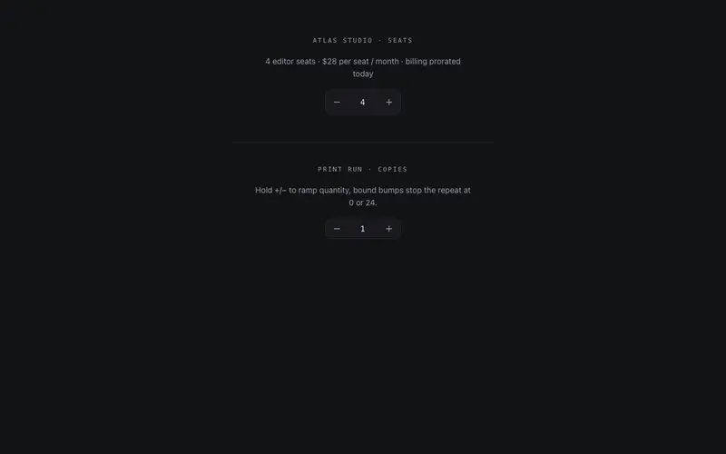 Stepper Button preview