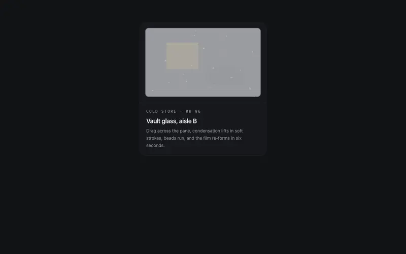Frost Wipe Card preview