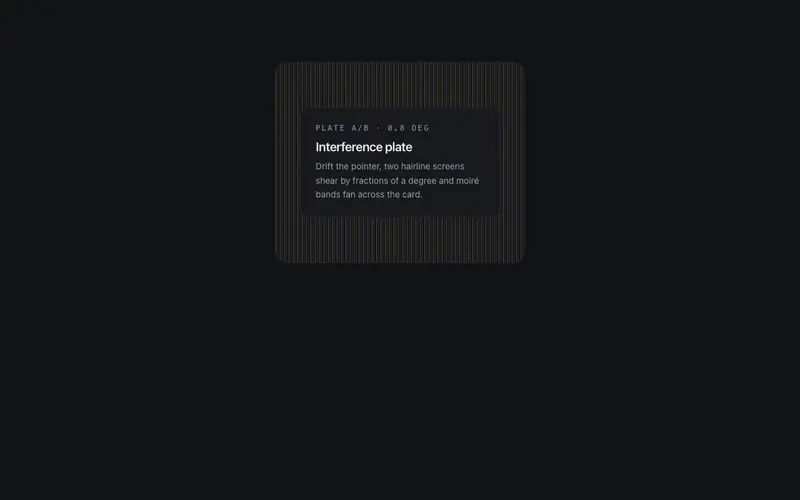 Moire Veil Card preview