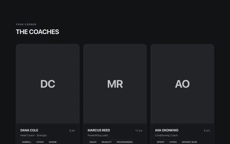 Coach Roster preview