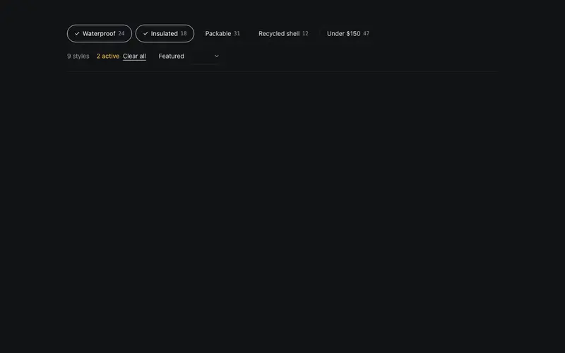 Collection Filter Bar preview