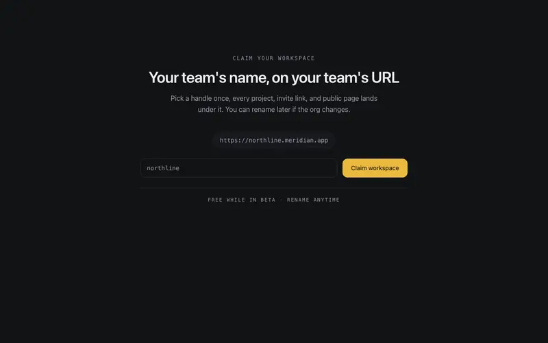 Claim Handle CTA preview