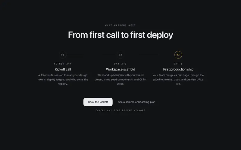Next Steps CTA preview