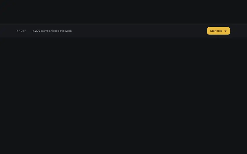 Ticker Bar CTA preview