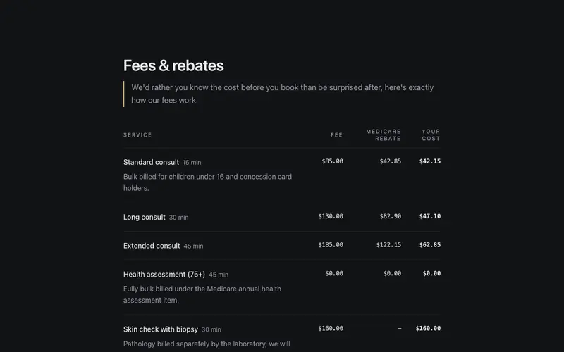 Fees & Rebates preview
