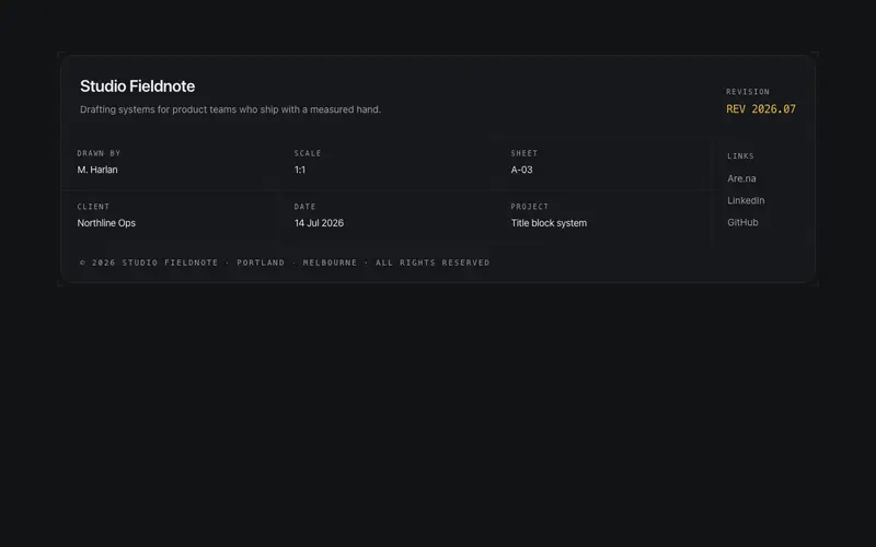 Blueprint Block Footer preview