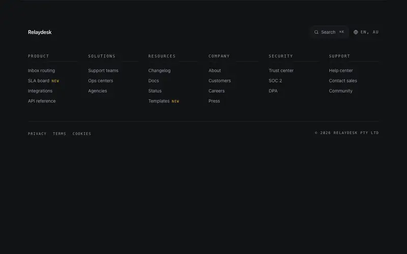 Mega Directory Footer preview