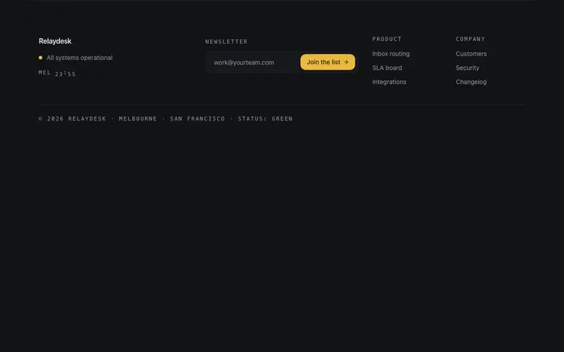 Signal Footer preview