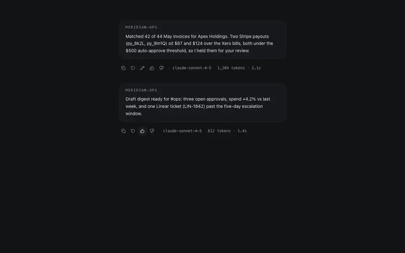 Message Action Bar preview