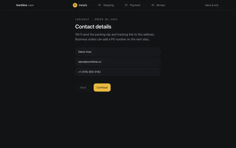 Flow Steps Navbar preview