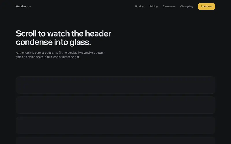 Glass Navbar preview