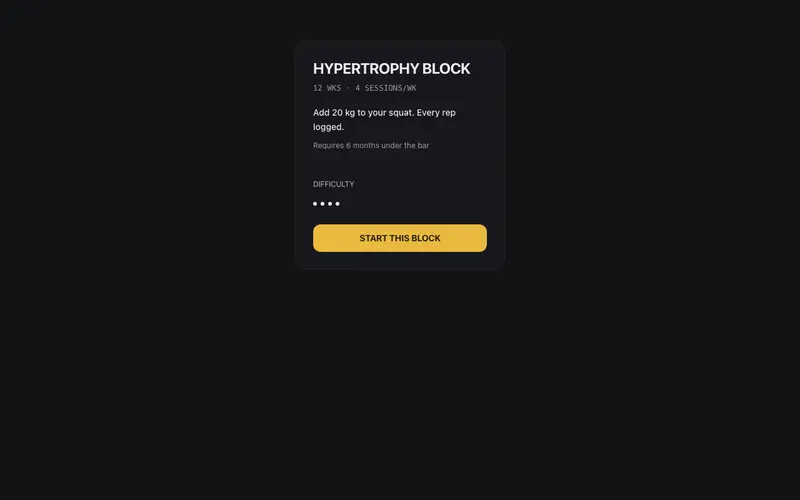 Program Block Card preview