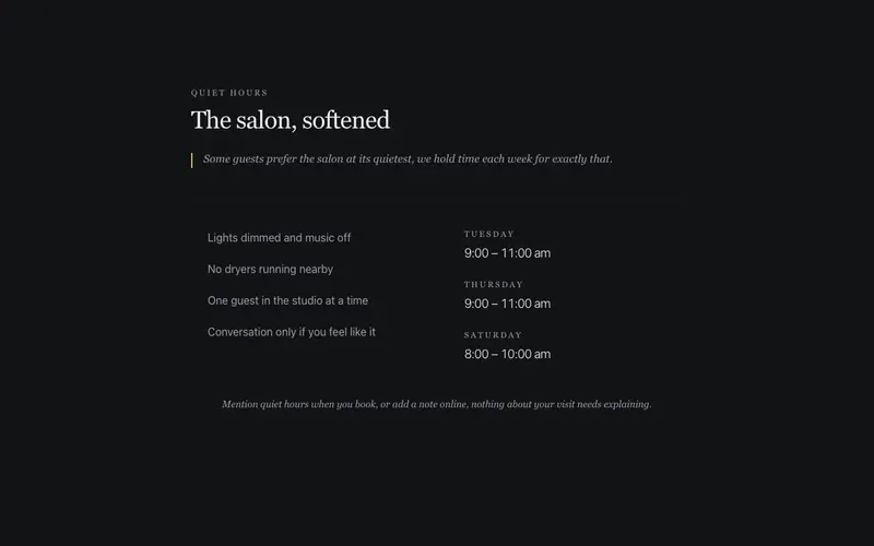 Quiet Hours preview