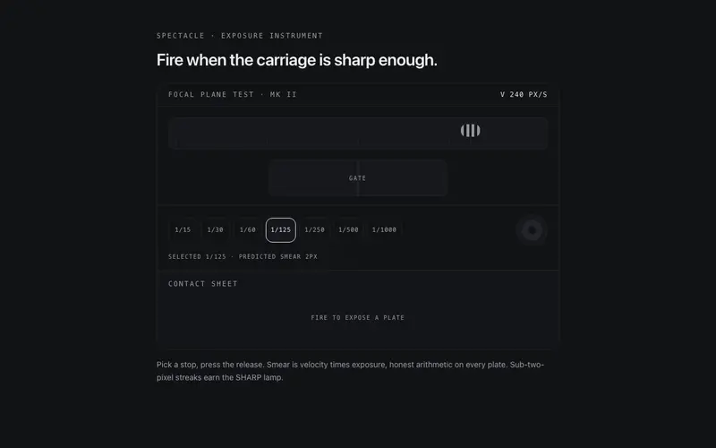 Shutter Timing Bench preview