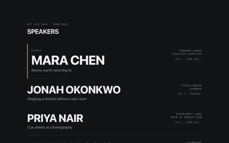 Speaker Spotlight Row preview