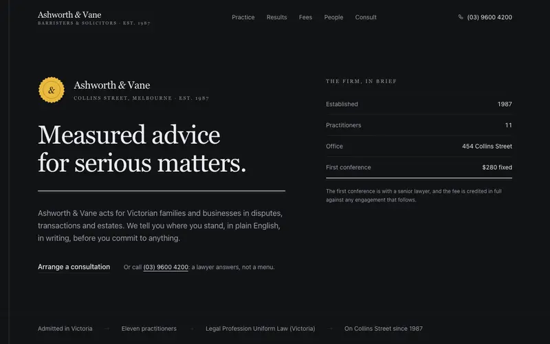 Law Firm Template preview