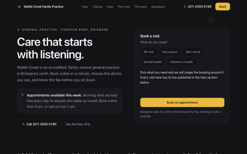 Medical Clinic Site Template preview