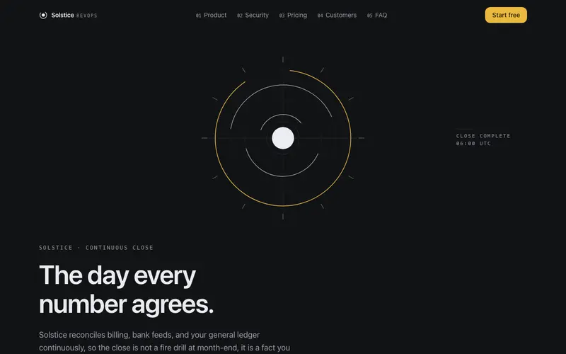 SaaS Landing Page Template preview