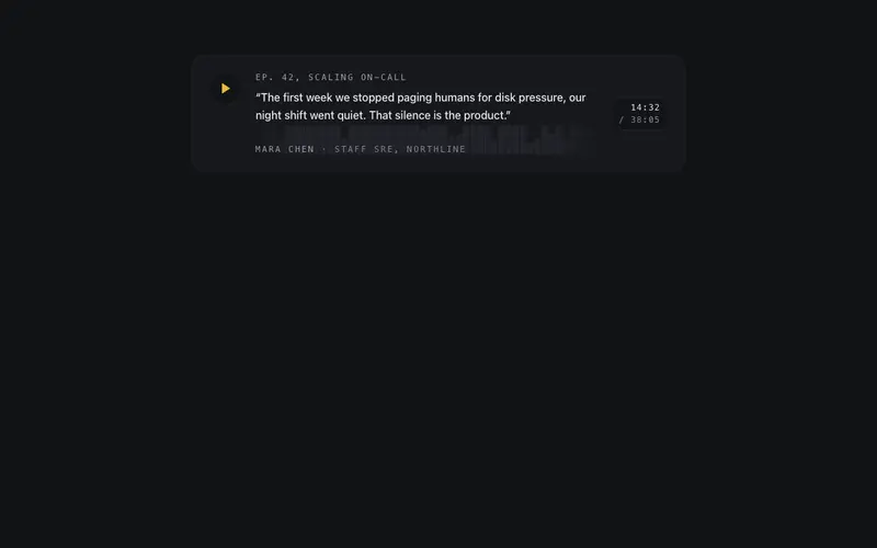 Testimonial Audio Strip preview