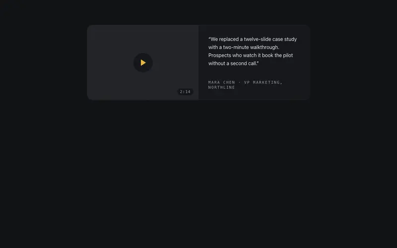 Testimonial Video Card preview