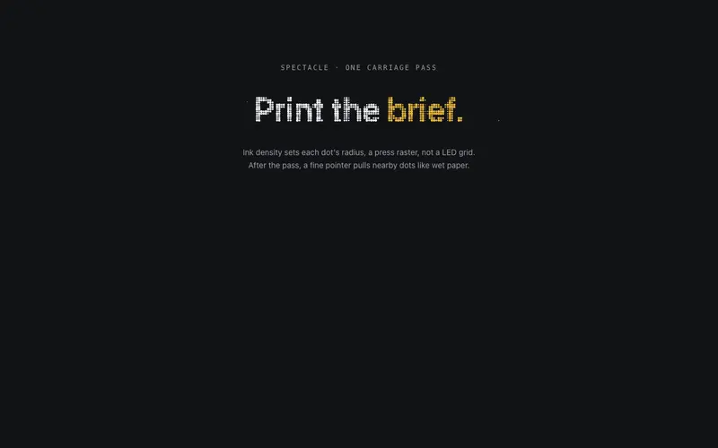 Dot Matrix Print preview