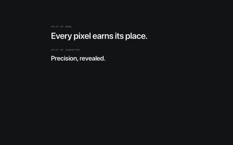 Staggered Text Reveal preview