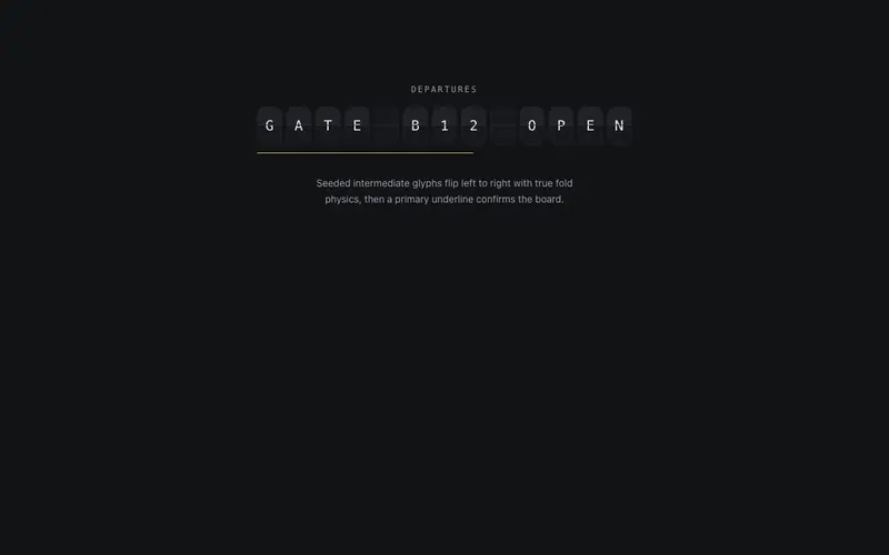 Split Flap preview