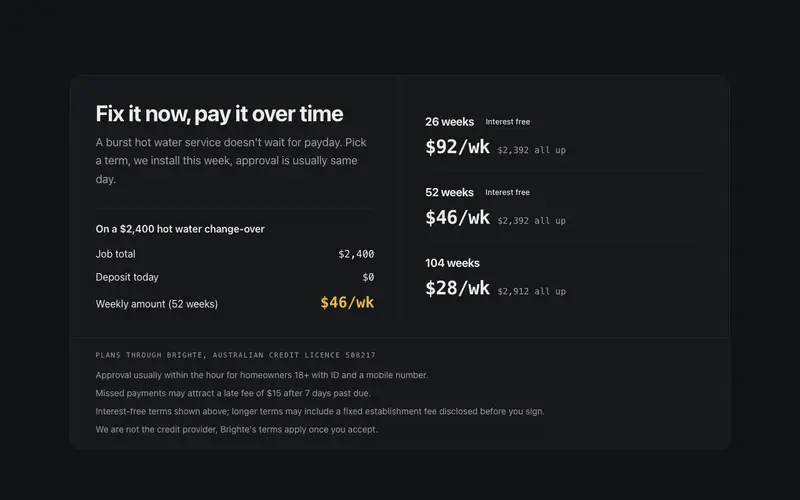 Payment Plans preview