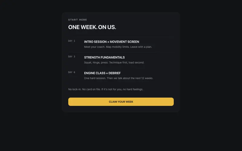Trial Pass CTA preview