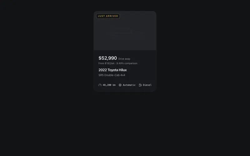 Vehicle Inventory Card preview